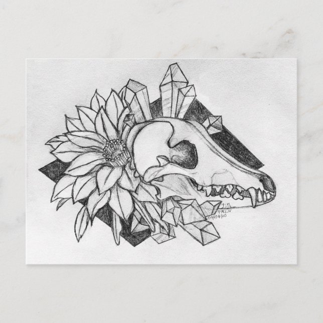Postal Crystal Coyote (Anverso)