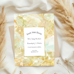 Postal Crystal de ráfaga de champán salva la fecha