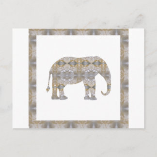 Postal CRYSTAL Elephant DIY Template NVN447 GRANDES niños