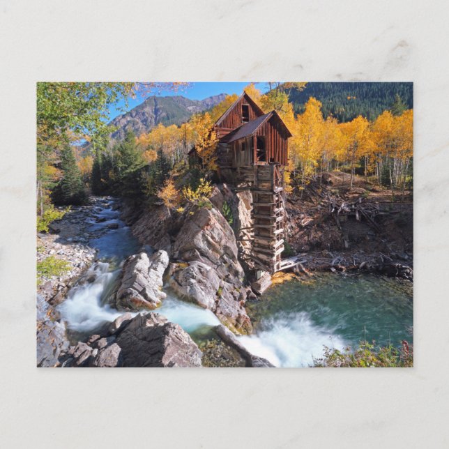 Postal Crystal Mill, Marble, Colorado, Estados Unidos (Anverso)