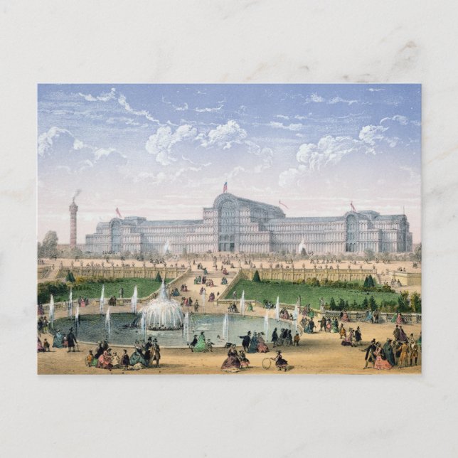 Postal Crystal Palace, Sydenham, c.1862 (color litho) (Anverso)