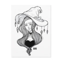 Crystal Witch InkOctober Art Print on