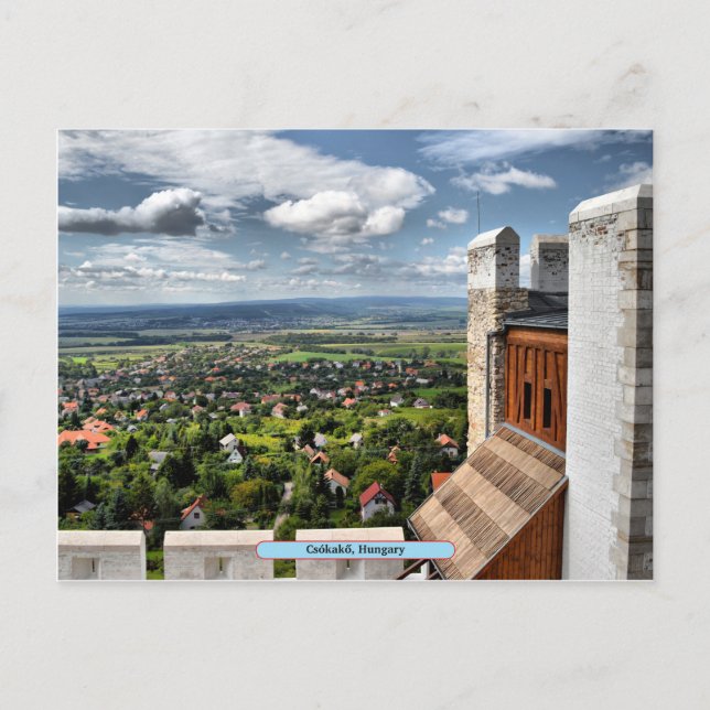Postal Csókakő Hungría (Anverso)