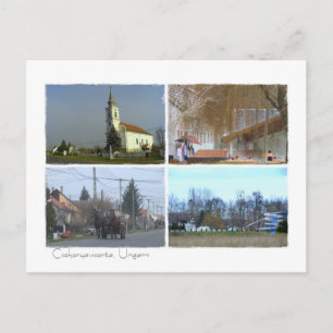 Postal Csokonyavisonta, Ungarn Postkarte