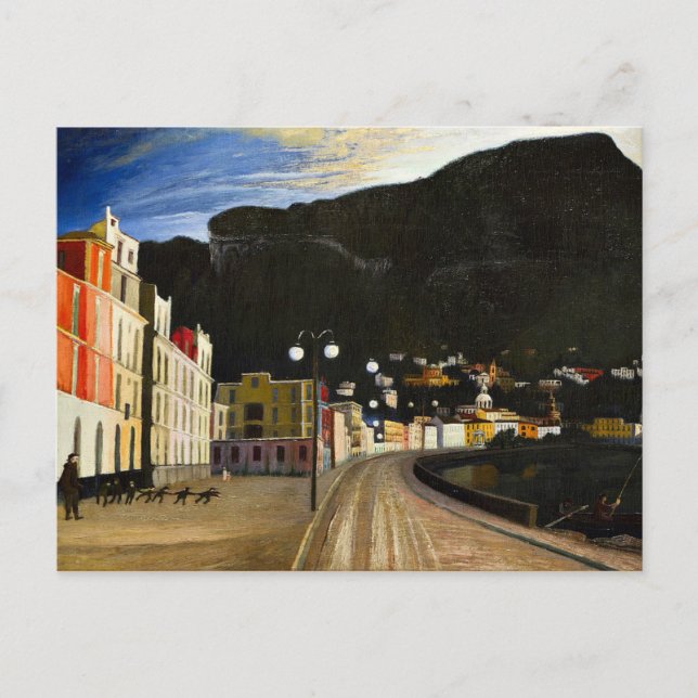 Postal Csontvary - Pesca en Castellammare (Anverso)