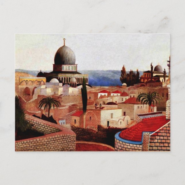 Postal Csontvary - Vista del Mar Muerto desde la Plaza de (Anverso)