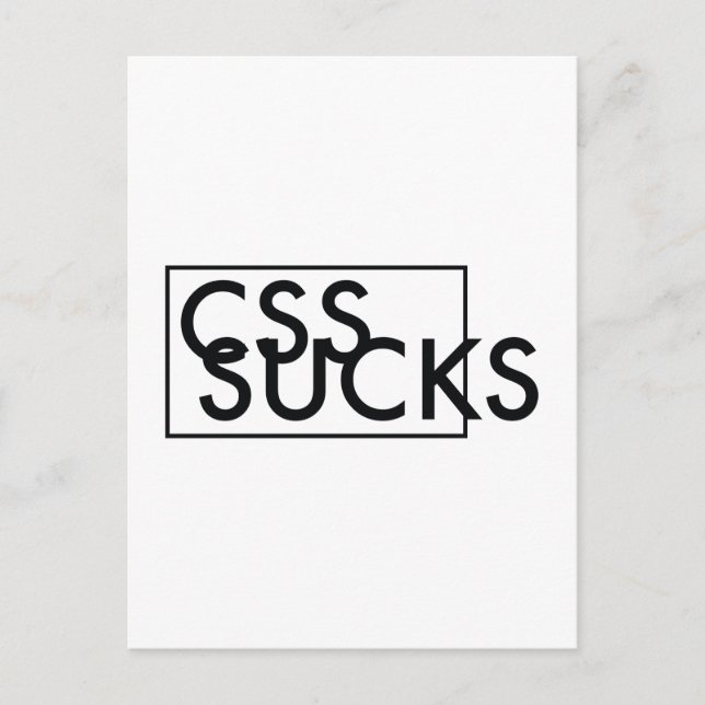 POSTAL CSS SUCKS (Anverso)