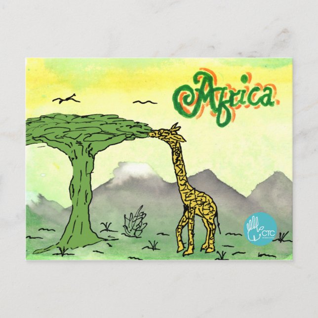 Postal CTC International - Giraffe (Anverso)