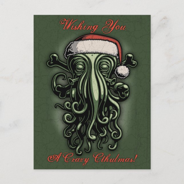 Postal Cthulhu Claus (Anverso)