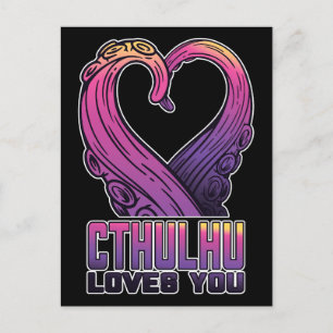 Postal Cthulhu Te Ama Tentacles Lovecraft