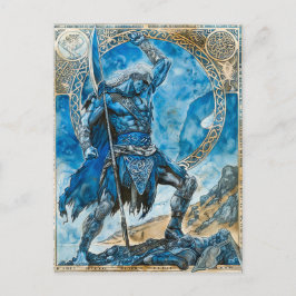 Postal Cú Chulainn "Guerrero heroico celta de Ulster