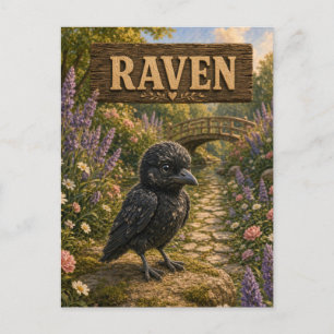 Postal Cuaderno de historia de bebé cuervo lindo Animales