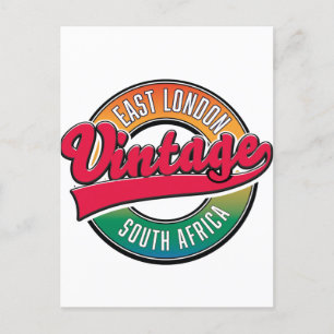 Postal Cuaderno del logotipo de East London Sudáfrica