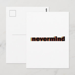 Postal cuaderno olvidalo