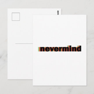 Postal cuaderno olvidalo
