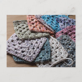 Postal cuadrada Crochet granny