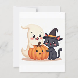 Postal Cuadrado de Halloween | Bolso de tela