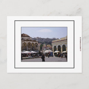 Postal Cuadrado de Monasteraki en Atenas, Grecia
