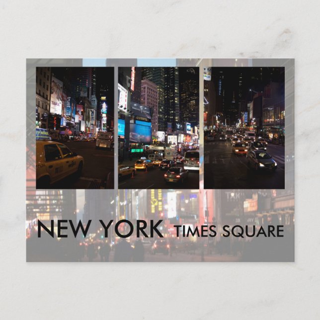 Postal Cuadrado de Times Square (Anverso)