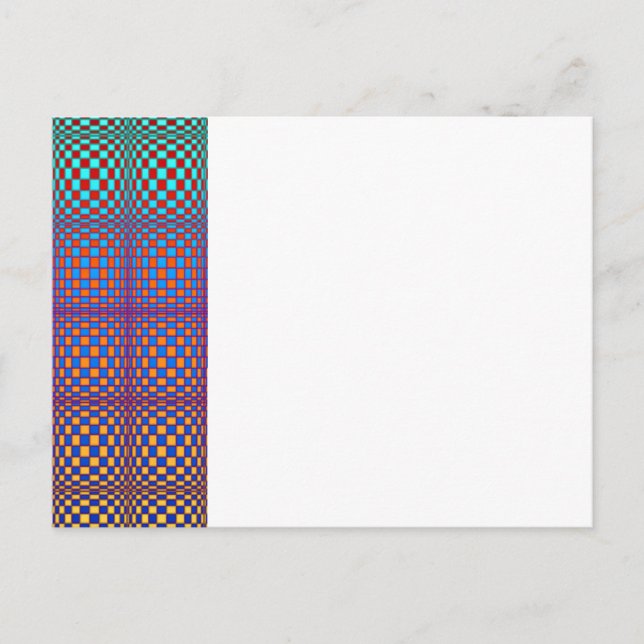Postal Cuadrados abstractos 2 (Anverso)