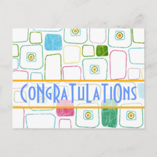 Postal Cuadrados en naranja, CoNgRaTuLaTiOns
