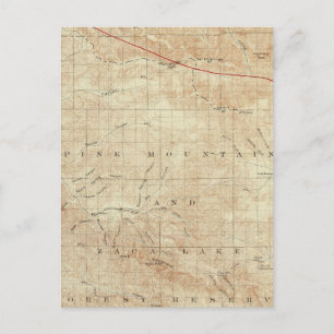 Postal Cuadrangle de Mt Pinos mostrando el Rift de San An