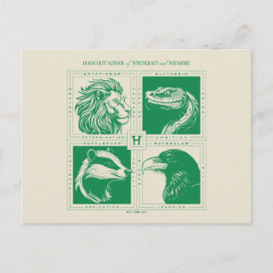 Postal Cuadrícula de animales domésticos HOGWARTS™
