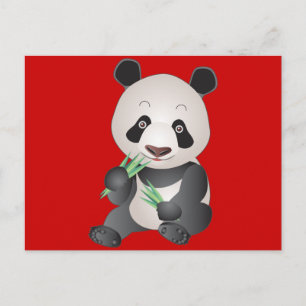 Postal Cuadridículamente Panda