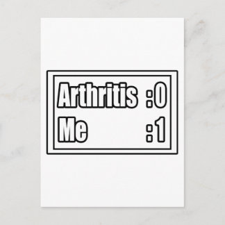 Postal Cuadro de indicadores de artritis