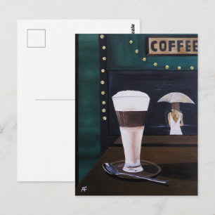 Postal Cuadro de Latte Macchiato por Alfred Fox
