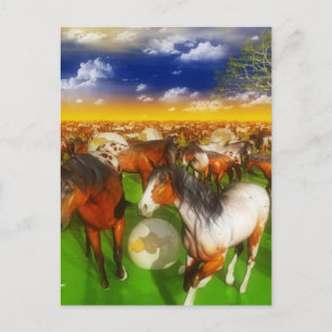 Postal Cuadros artísticos surrealistas de HORSES
