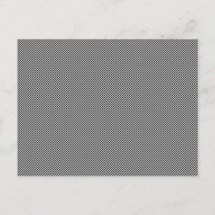 Postal CUADROS BLANCOS Y NEGROS! (diseño de patrones en b