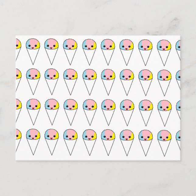 Postal Cuadros de nieve (Anverso)