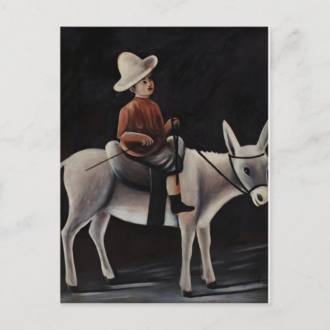 Postal Cuadros del pintor georgiano Niko Pirosmani (Anverso)