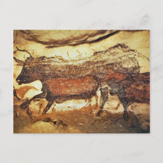 Postal Cuadros prehistóricos de Lascaux (Anverso)