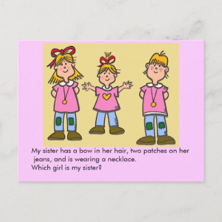 Postal ¿Cuál es mi hermana?