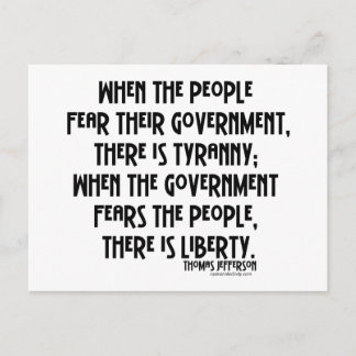 Postal ¿Cuál es tiranía…?