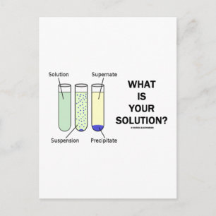 Postal ¿Cuál Es Tu Solución? (Humor Químico)