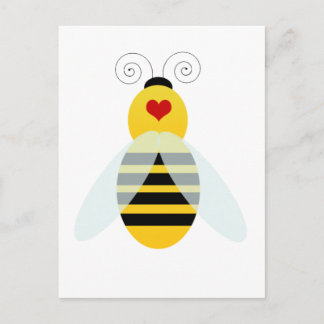 Postal cualidades de abejas con burbujas