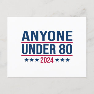 Postal Cualquiera menor de 80 años de 2024 divertida elec