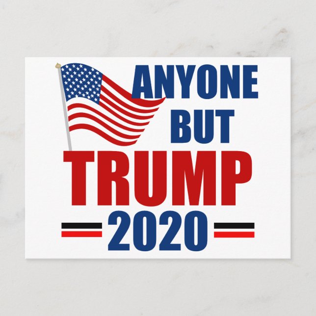 Postal Cualquiera menos Donald Trump 2020 (Anverso)