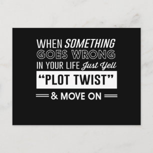 Postal Cuando algo sale mal en tu vida, solo grita