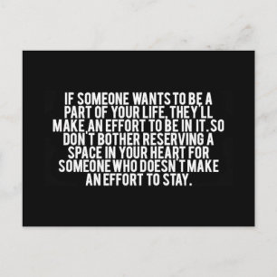 POSTAL CUANDO ALGUIEN QUIERE SER PARTE DE SU VIDA, LO HAC