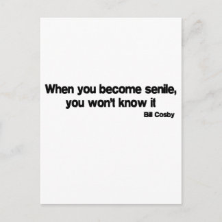 Postal Cuando el cliente es senil