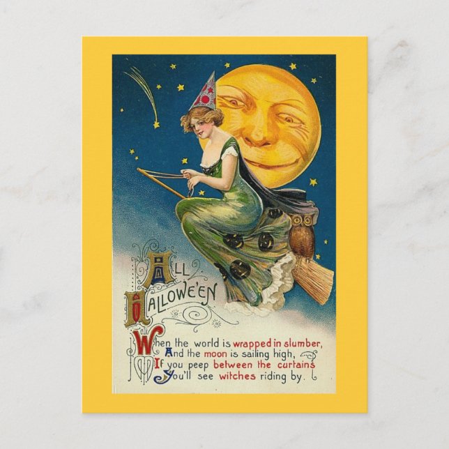 Postal Cuando el mundo está envuelto en madera (Anverso)