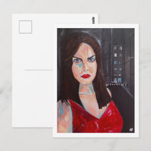Postal Cuando el mundo olvidó mi nombre Pintura Alfred Fo