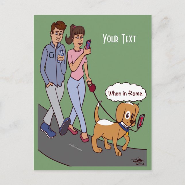 Postal Cuando en Roma (Anverso)