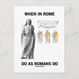 Postal Cuando En Roma Hacen Lo Que Los Romanos Hacen (Rop