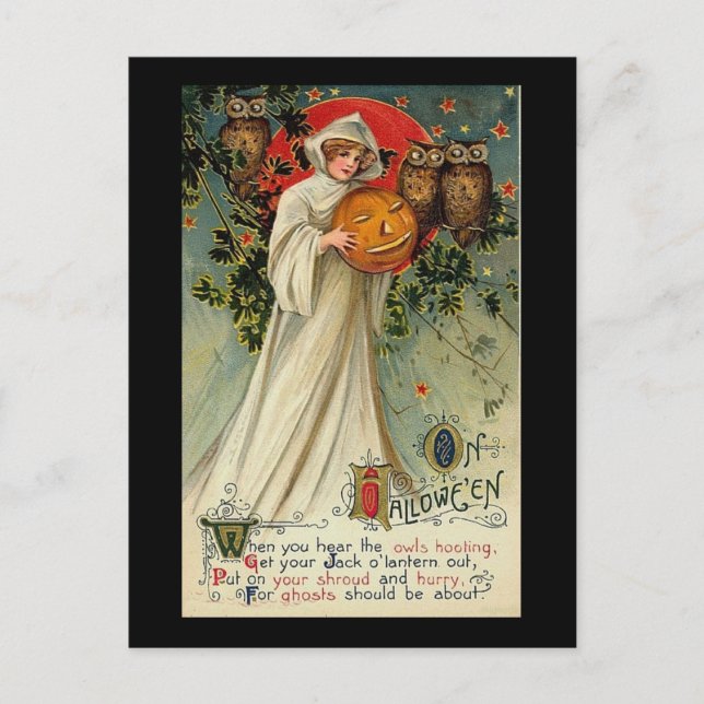 Postal Cuando escuchas el Hooting de búho (Anverso)