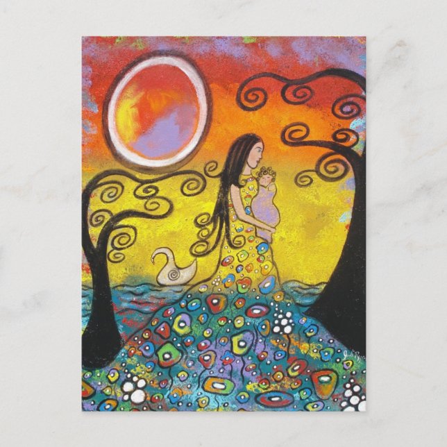 Postal Cuando La Sostení, Todo Era Una Postcarta Diferent (Anverso)